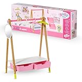 Zapf Creation 830000 BABY born Kleiderstange - Puppenkleider-Ständer mit Holz-Optik und Zubehör