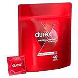 Durex Gefühlsecht Classic Kondome – Dünn für ein intensives Gefühl und innige Zweisamkeit, reguläre Passform (40 Stück)