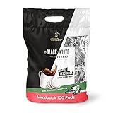 Tchibo Kaffeepads Vorratspack Maxipack, BLACK & WHITE, 100 Stück - 1x 100 Pads (Kaffee, kräftig mit starkem Geschmack), nachhaltig, geeignet für Senseo Maschinen