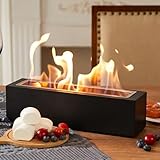 BRIAN & DANY Tischkamin Tischfeuer für Indoor & Outdoor, Bioethanol Kamin mit Löschhilfe und Trichter, Bio Ethanol Tischkamin für Balkon Deko