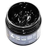 Farbcreme aus Leder – Pflegender Reparaturbalsam, glänzendes Gel | Erfrischung intensiver Farben für Sofa, Sitz, Jacke, Tasche, Hocker, Möbel, Restaurierungsschuhe Solut, Schwarz , Se référer au
