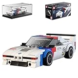 Mould King 27062 Technik Speed Champions Auto Bausteine M1 Rennwagen Klemmbausteine Sportwagen Bauspielzeug mit Acryl Vitrine Modellautos zum Sammeln (363 Teile)