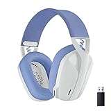 Logitech G435 LIGHTSPEED Kabelloses Bluetooth-Gaming-Headset, Leichte Over-Ear-Kopfhörer, Integrierte Mikrofone, 18h Akku, Kompatibel mit Dolby Atmos, PC, PS4, PS5, Handy, Nintendo Switch - Weiß