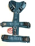 Petlando Mesh Sicherheitsgeschirr M Petrol Halsumfang 34-62 cm, Brustumfang 51,5-73 cm, Bauchumfang 46,5-63,5 cm, Länge35 cm, 11-21kg