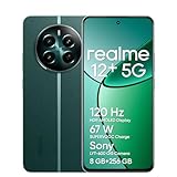 realme 12+ 5G Smartphone 8+256 GB with NFC, Sony LYT-600 OIS Portrait Camera, Dimensity 7050 5G Chipset, 120Hz AMOLED Display, Rainwater Smart Touch, 67W SUPERVOOC Charge, Pioneer Green(no Adapter)