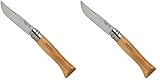 OPINEL Unisex O123080 Messer, Hartholz Braun, N°8 EU (Packung mit 2)