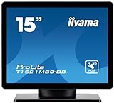 iiyama Prolite T1521MSC-B2 38cm 15' LED-Monitor XGA 10 Punkt Multitouch kapazitiv VGA HDMI 7H IP65 schwarz