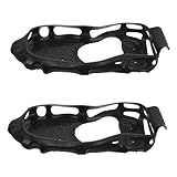 Kisangel 1 Paar rutschfeste Steigeisen Eisschneegriffe Stiefelspitzen Schuh-eisgriffe Spikes Für Stiefel rutschfeste Schuhgriffe Eiswanderspitzen Kletterspitzen Black TPE