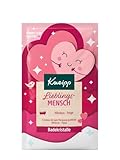 Kneipp Badekristalle Lieblingsmensch, Sachet mit naturreinem Tiefensalz und mit hochwertigem Hibiskus- und Feigenextrakt, fruchtig-floraler Duft, 60g