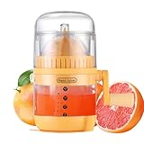 Zitruspresse Manuell | Handentsafter Squeezer – Tragbare Hand-Saftpresse Maschine mit Griff Ausgießer Obstausdreher für Küche & Theke