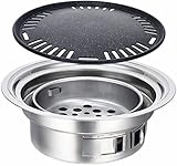 PNAJFUEL Bbq-Grill Gasgrills Holzkohlegrill Edelstahl Antihaft-Tablett Herd Für Camping/Spis Med Pannan/a