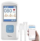 newgen medicals EKG Gerät: Mobiles medizinisches EKG-Messgerät mit PC-Software und App (für Zuhause, Gerät für Zuhause, Geschenkideen)