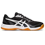 ASICS Herren Upcourt 5 Volleyballschuhe, schwarz/weiß, 44 EU