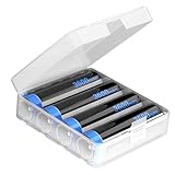4er-Pack 3,7V 3600mAh Akku für Powerbank, Neuer 0-Zyklus NI-MH Hohe Kapazität Batterien, Flache Spitze mit Ladegerät