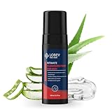 LOBEY Intim Duschgel für Männer – Sanfter Intim Waschschaum – Intimpflege mit Aloe Vera, Panthenol & Dermasooth – Gegen Reibung, Schweiß & Gerüche – Natürliche Kosmetik für empfindliche Haut