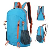 Yurosuis Reise Rucksack Faltbar | Tagesrucksack Outdoor Rucksack für Wanderungen,Großer Tagesrucksack Wasserfeste Tasche Outdoor Ausrüstung Für Damen Herren Wanderrad Reise
