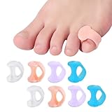 Zehentrenner Zehenspreizer kleiner zeh Zehenstrecker toe spacer - 8PCS zehenspreizer hallux valgus für Vermeiden Überlappende Zehen und Schützen Zehen (4 Farben)