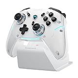 Machenike G5PROMAXSE Gaming PC Controller mit Ladestation, Bluetooth Controller mit Hall Effect Joysticks Hall Wireless Controller für PC/Switch/iOS/Android (Weiß)
