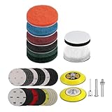 Auto-Scheinwerfer-RestaurationKit, 7,6 cm, Reiniger mit Trägerpads, Wollpads, Schleifscheiben