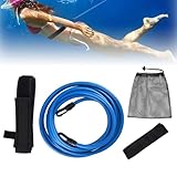 4m Pool Schwimmgurt Gegenschwimm, Pool Widerstandstraining Zugseil, Zugseil Schwimmen Schwimmgürtel Pool,Pool Schwimmseil Für Schwimmingpools Widerstandstraining Für Erwachsene Und Kinder.