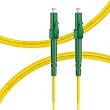 FLYPROFiber 1m Glasfaserkabel LC APC auf LC APC, LWL Patchkabel Singlemode Glasfaser Kabel Simplex 9/125μm, Lichtwellenleiter LSZH