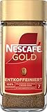 NESCAFÉ GOLD Entkoffeiniert, löslicher Bohnenkaffee, Instant-Kaffee aus erlesenen Kaffeebohnen, vollmundig & aromatisch, koffeinfrei, 1er Pack (1x200g)