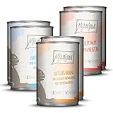 MjAMjAM - Premium Nassfutter für Katzen - Probierpaket, 6er Pack (6 x 400 g), getreidefrei mit extra viel Fleisch