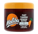 Malibu Fast Tanning Körperbutter mit Beta-Carotin, Gel, wasserfest, zur Bräunung, 300 ml