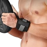 LUVILS Handgelenkbandage für Sport-Training, elastisches Band zum Gewichtheben, Handgelenkstütze mit grauem Streifen, Schwarz