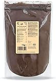KoRo - Bio Kakaopulver Stark Entölt 1 kg - Aus kontrolliert biologischem Anbau mit vollmundiger Geschmack in der Vorteilpackung zum Backen und Verfeinern von Süßspeisen