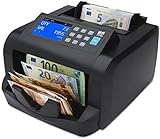 ZZap NC20 Pro Geldscheinzähler für gemischte Stückelungen & Falschgelddetektor - Geldzählmaschine Banknotenzählmaschine Geldzähler Wertzähler