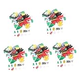 DIYEAH 5 Sätze Weihnachtskonfetti Glänzende PVC Schneeflocken Streudeko für Silvester Tischdekoration Party Deko Zubehör für Neujahrsfeier und Festliche Raumgestaltung