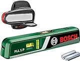 Bosch Home and Garden Bosch Laser-Wasserwaage PLL 1 P mit Wandhalterung (Laserlinie zur flexiblen Ausrichtung an Wänden und Laserpunkt zur einfachen Höhenübertragung)
