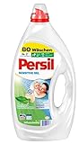 Persil Sensitive Gel (80 Waschladungen), Flüssigwaschmittel für Allergiker & Babys, mit beruhigender Aloe vera für sensible Haut, effektiv von 20 °C bis 95 °C
