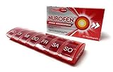 NUROFEN Weichkapseln 400 mg Ibuprofen bei Schmerzen - 2X so schnell vom Körper aufgenommen, langanhaltende - Wirkung durch flüssiges Ibuprofen - Großpackung -30 Weichkapseln inkl. Medikamentenbox