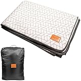 Skandika Zeltteppich Lindal 200 x 300 cm | Outdoor Teppich mit Softtouch-Fleece, wetterfest & wasserdicht, mit Aufbewahrungstasche | Picknickdecke, Campingteppich, Zeltunterlage, Camping Zubehör