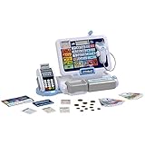 Theo Klein 9324 Tablet-Kassenstation I Spielkasse mit Sound und abnehmbarem Tablet, POS-Terminal mit mechanischer Funktion, Scanner und Spielgeld I Spielzeug für Kinder ab 3 Jahren