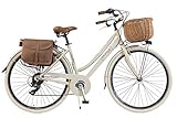 Via Veneto by Canellini Fahrrad Citybike CTB Damen Vintage Retro Via Veneto Aluminium (Creme, 46)