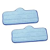 Mobestech 2Stücke Mikrofaser Wischpads Für Dampfreiniger Ersatzbezüge Für Dampfmopp Waschbar Hochabsorbierend Für Bodenarten