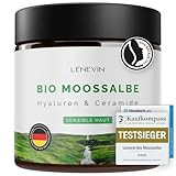 BIO Moossalbe gegen Falten, 3-facher Testsieger 2024 F.A.Z. & mehr, zertifizierte Naturkosmetik - mit 4% Isländisch Moos, 1% Hyaluron, Ceramide, Made in Germany, vegan, nachhaltig, tierleidfrei, 60ml