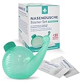 Wachters Nasendusche Starter-Set Nasendusche + 50 Beutel Wachter’s Nasenspülsalz - Bei Erkältungen und bei Pollenallergie