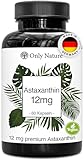 Only Nature® Astaxanthin 12 mg - 60 hochdosierte Kapseln - Made in Germany & Laborgeprüft - Natürlich & Ohne Zusätze