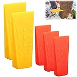 Intckwan Fällkeil Set 5er Pack (2x8 Zoll + 3x6 Zoll) - Forstkeil aus Fällkeil Kunststoff mit Widerhaken, rutschfest & Frostsicher, Inkl. Netzbeutel, Keile Forst & Fällkeile Forst für Sicheres Baumfä