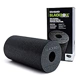 BLACKROLL® STANDARD Faszienrolle (30 x 15 cm), Fitness-Rolle zur Selbstmassage von Rücken und Beine, effektive Massagerolle für funktionales Training, mittlere Härte, Made in Germany, Schwarz