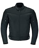 Texpeed Motorradjacke herren mit protektoren - Motorrad Motorroller Biker Wasserdicht Jacke Mit Rüstung (EN 1621-1) Schwarz - XL