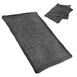 MAGICLULU Saugfähiges Tuch reinigen Handtücher Reinigungsprodukte Plüsch groß sauber Auto waschen Handtuch Werkzeuge zum Autowaschen Putzlappen geflochtenes Tuch Dark Grey