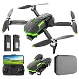 Drohne mit Kamera 1080P für Kinder, Bürstenlosem Motor RC Quadcopter für Anfänger, Start mit einem Knopf/36 Min Lange Flugzeit/Höhenhaltung, Spielzeug und Geschenke für Jungen Mädchen (Green)