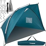 TRIZAND Strandmuschel Pop Up UV Schutz 220x120x120cm Wurfzelt leicht 20975