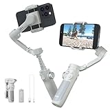 FeiyuTech [Offiziell VB4 Smartphone-Gimbal, 3-Achsen Handy-Stabilisator, Vimble 4 Vlog-Gimbal für Samsung s23&iPhone 15/14, für Reels, YouTube- & TikTok-Videos, mit Integrierter Verlängerungsstab