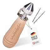 Handnähapparat/Nähahle mit Faden Spule - Handnähmaschine für Dicke Stoffe, Planen, Cabrioverdecke und Segeltuch - incl. Ledernadel - Made in Germany